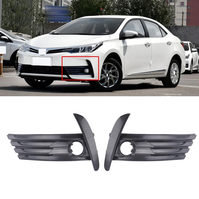 

Противотуманная фара на передний бампер для Toyota Corolla 2017 2018, декоративная крышка противотумансветильник фары, Накладка для левой и правой фа...