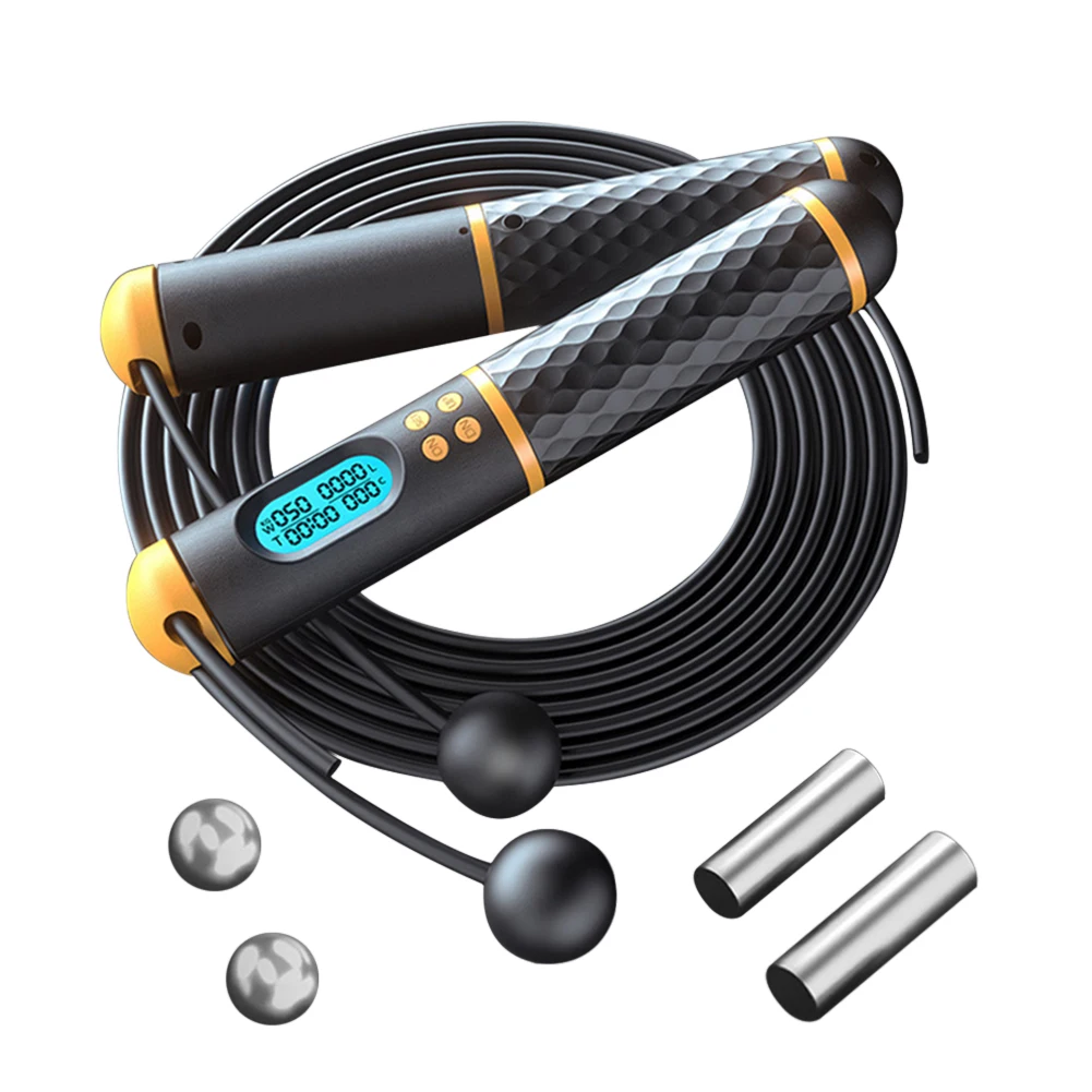 

Electronic Wireless Skipping Rope Speed Jump Ropes Anti-Slip Handle for Workout Boxing Training Adjustable Wire 3m