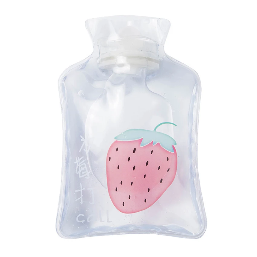 Портативная прозрачная бутылка для горячей воды милый мини-грелка рук с