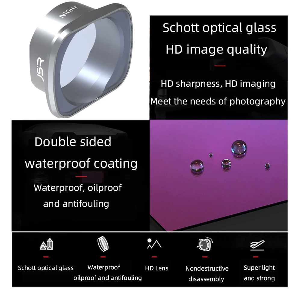 Фильтр для объектива DJI FPV Combo CPL UV ND 8 16 32 STAR защита ночной камеры аксессуары дрона