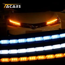 Гибкая светодиодная лента 2 шт. светильник DRL дневные ходовые
