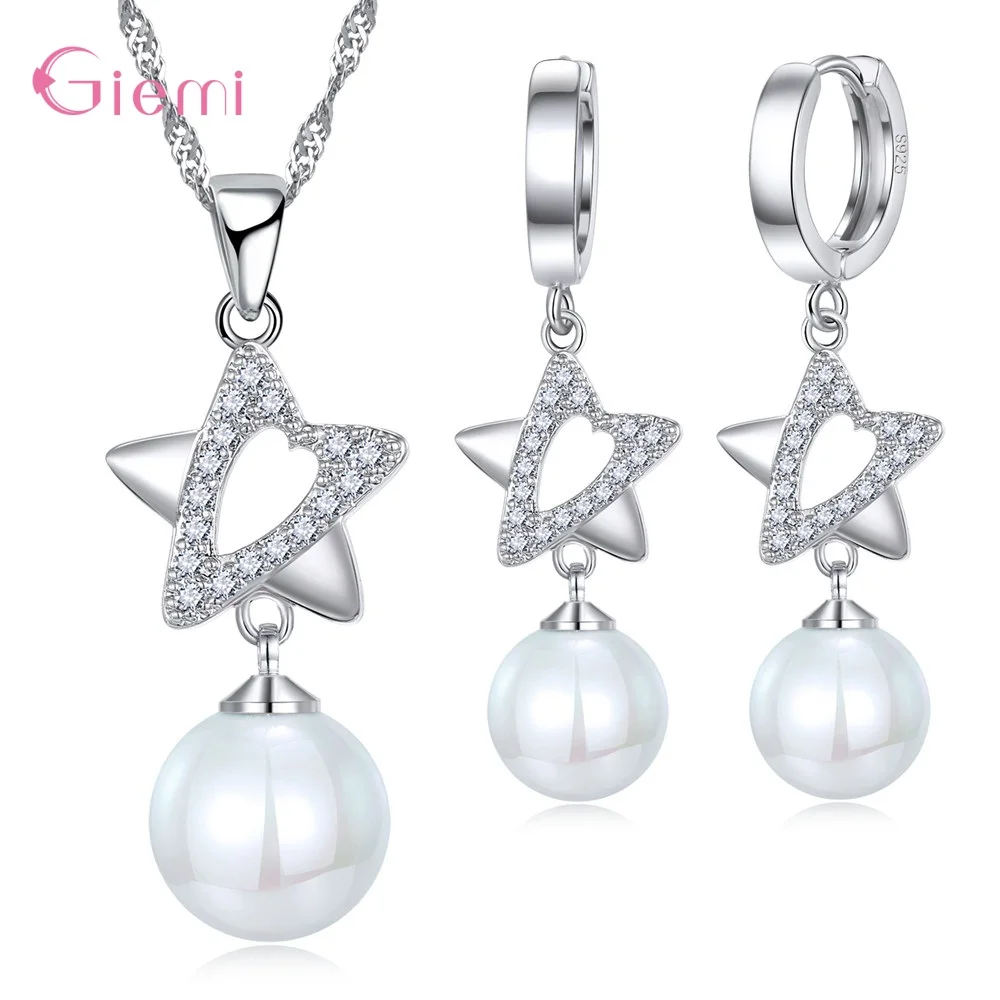 Женские серьги подвески из серебра 925 пробы с фианитами|Ювелирные наборы| |