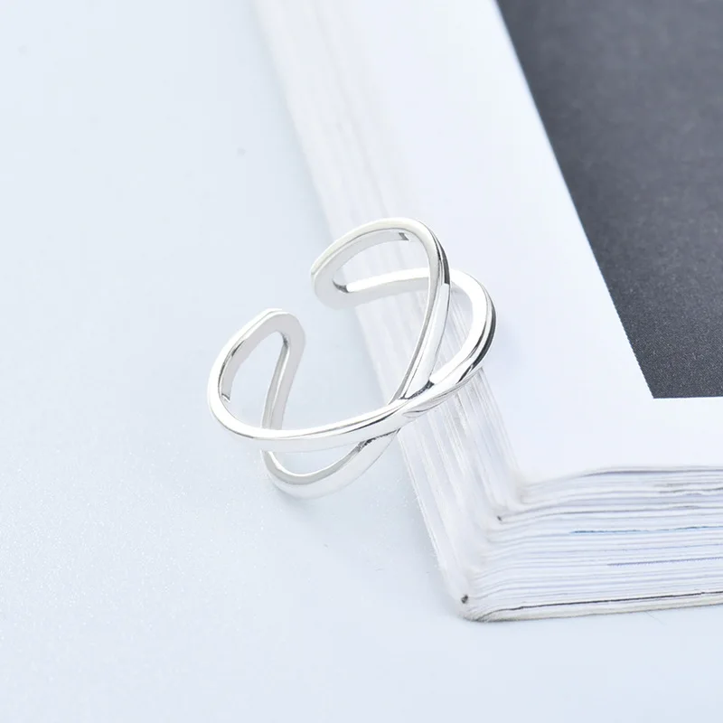 Hign качество двойной слой с крестом узел кольцо для Для женщин Подарки на день