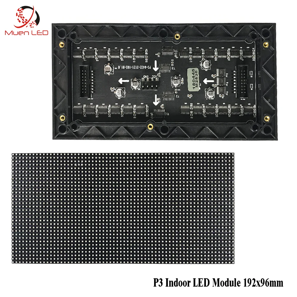 P3 комнатный SMD2121 64x32 точки полноцветный светодиодный дисплей модуль 1 / 32