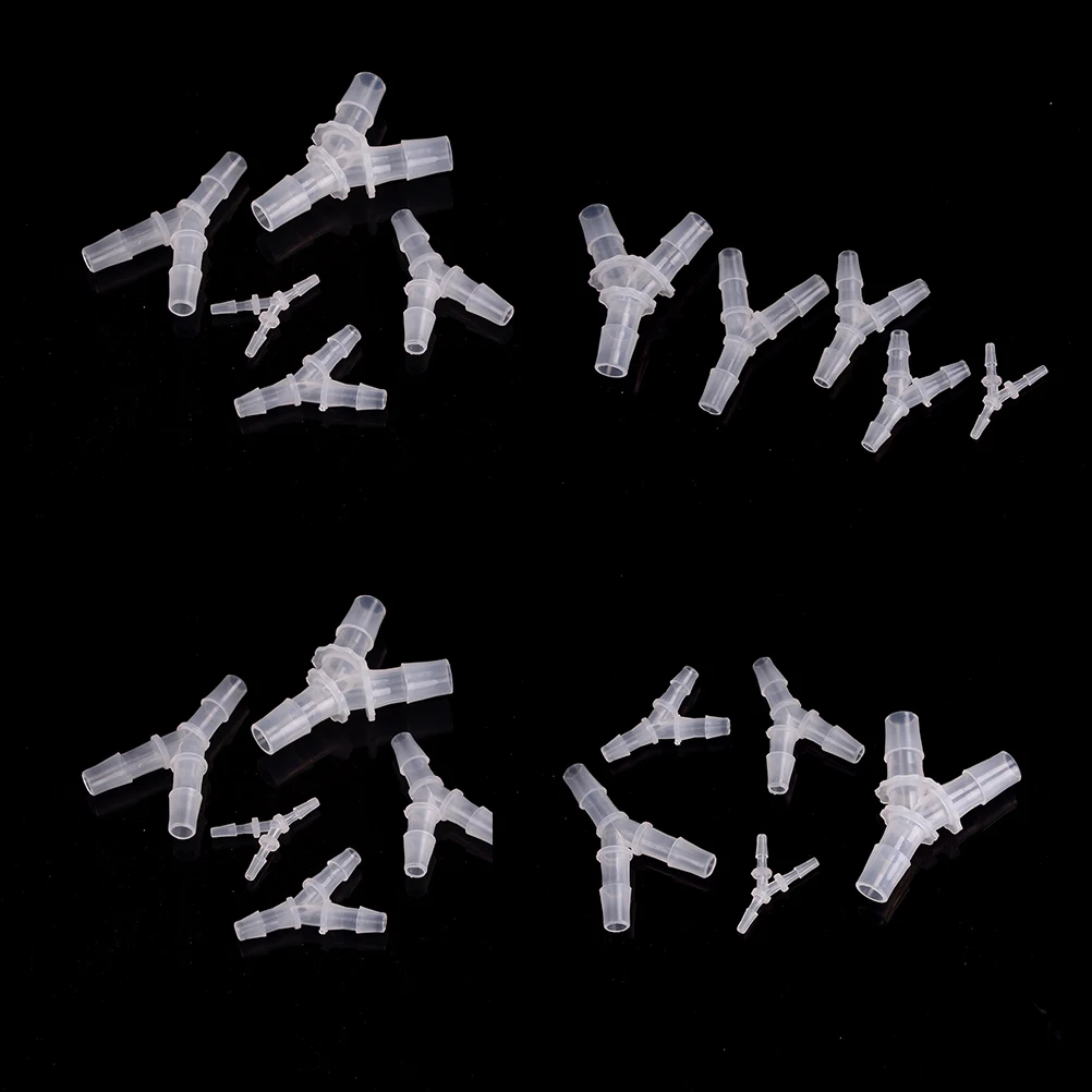 

1PCS 3.5-12.7mm Y Type Hose Equal Tee Plastic Hose Water Pipe Connectors Aquarium Pipe 5 Sizes