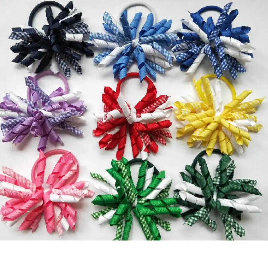 Вьющиеся клетчатый плед с лентой предмет гордости Аллигатор заколки бантами для