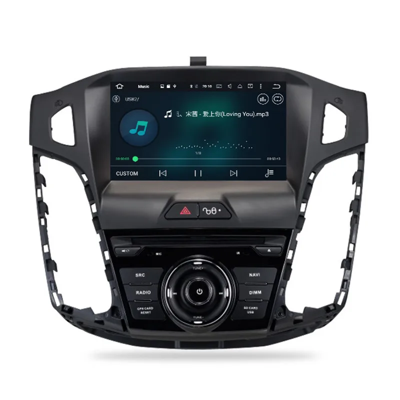 Android 10 0 автомобильный Радио dvd-плеер для Ford Focus 2011 2012 2013 2014 аудио GPS Мультимедиа