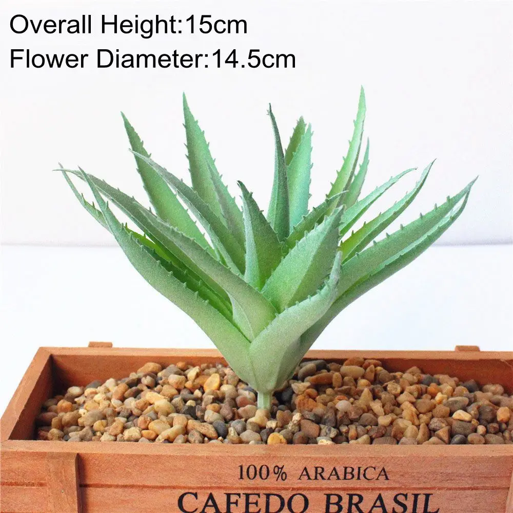 

Green Flocking Artificial Succulents Plants Home Garden Decoration Flower Arrangement Bathroom Accessories Planta Artificial