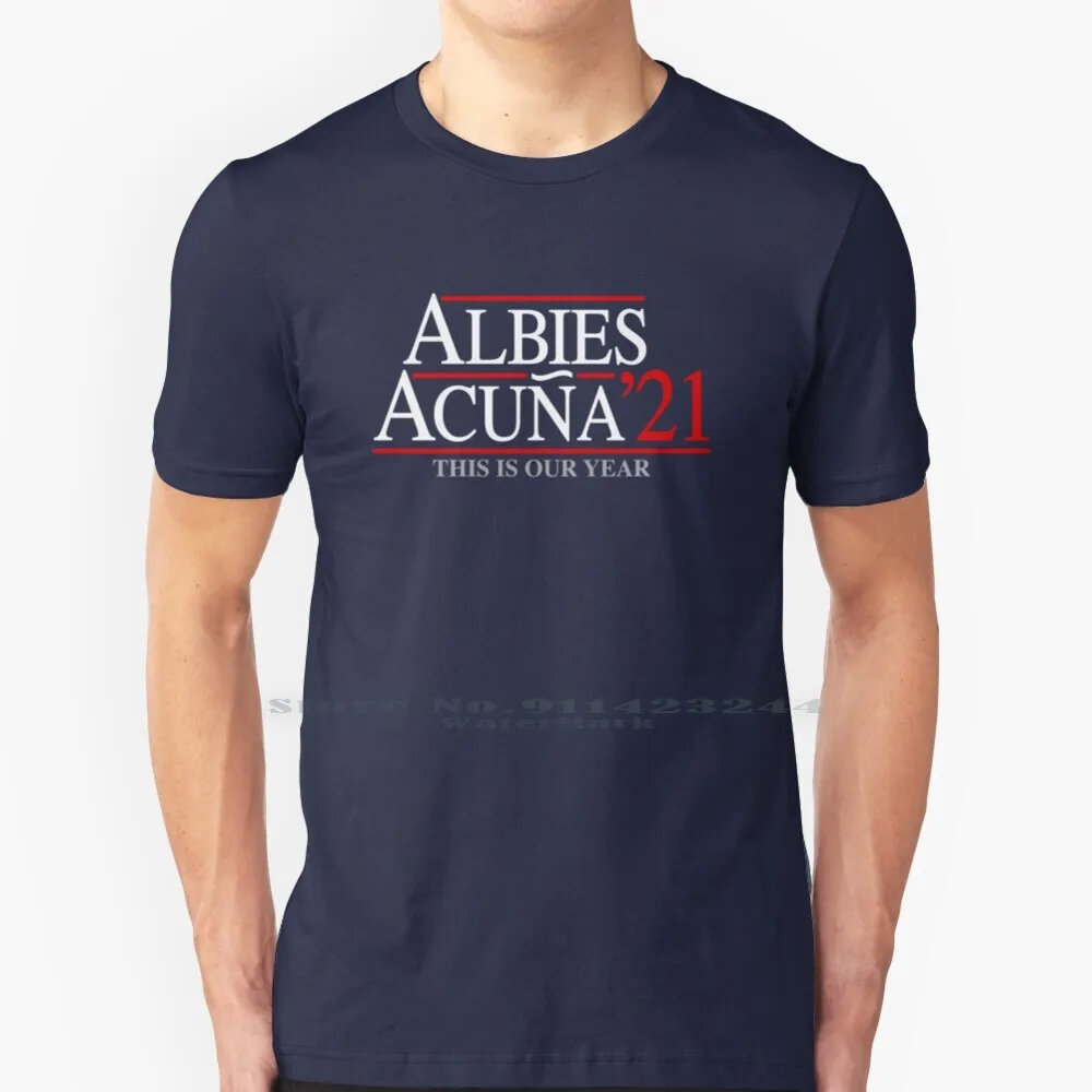 

Ozzie Albies And Ronald Acuna Jr '21 2021 Атланта бейсбол Atl это наш год для A Fan Design футболка хлопок 6XL Mvfree