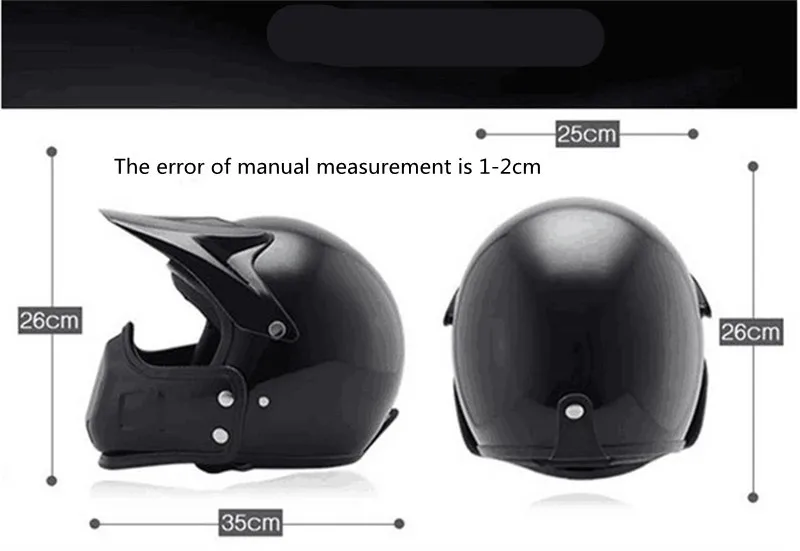 Racing Scorpion Racing Motocross Helmet Off Road Full Face Half Face Helmet Vintage Motorcycle Helmets DOT Approved Gloss Black enlarge