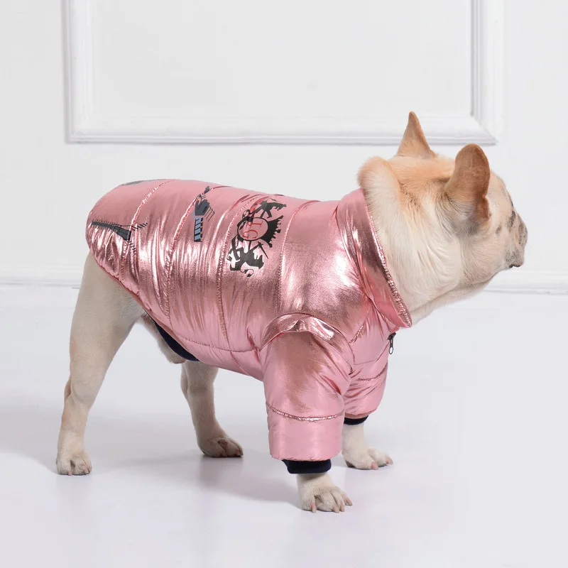 3 цвета одежда для средних и больших собак пуховик зимнее теплое пальто