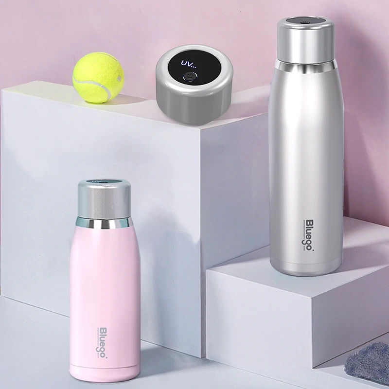 

Bluego Смарт уф стерилизация чашка для мужчин и женщин портативный креативный UVC стерилизация кружка из нержавеющей стали