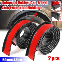 24pcs rubber car mudguard trim wheel arch protection moldings 1 5mx4 5cm for most car trucks suv car styling moulding universal