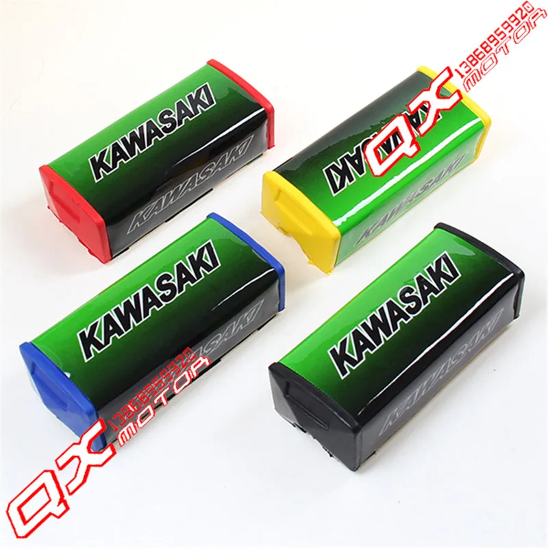 

Badge motorbike handle bar cross bar pad emblem green moto emblem For Kawasaki scooter handlebar pad motorcycle chest protection