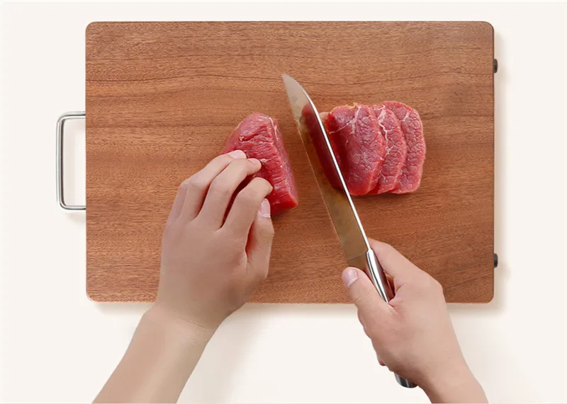 Youpin Huohou деревянная разделочная доска для кухни из толстого дерева разделочная доска для овощей и мяса кухонные принадлежности разделочная доска S, L