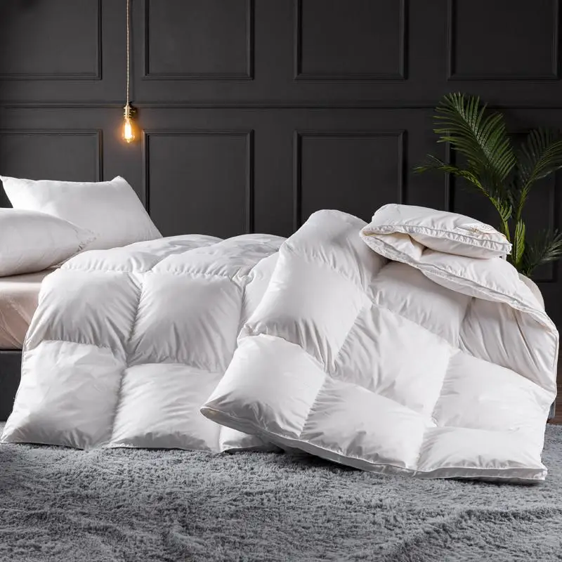 

IvaRose HOME TEXTILE Стеганое одеяло из белого гусиного пуха, хлопковое, всесезонное