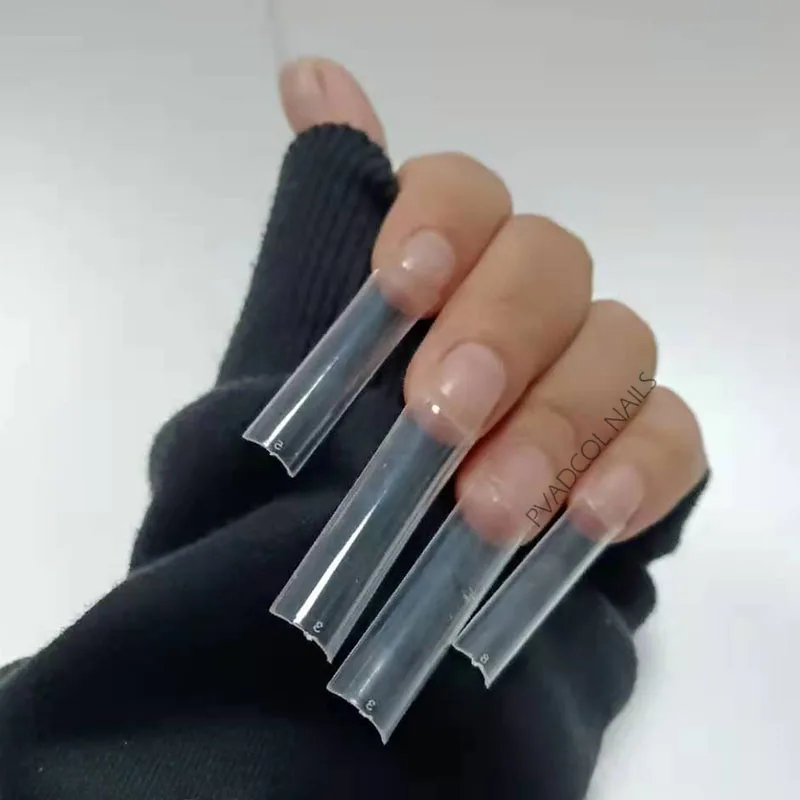 Накладные ногти прямоугольные прямые No C Curve XXL с полукрышкой 500 шт. | Красота и