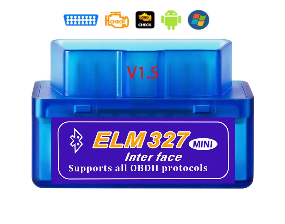 

New OBD V2.1 V1.5 mini ELM327 OBD2 Bluetooth Auto Scanner OBDII 2 Car ELM 327 Tester Diagnostic Tool for Android Windows Symbian