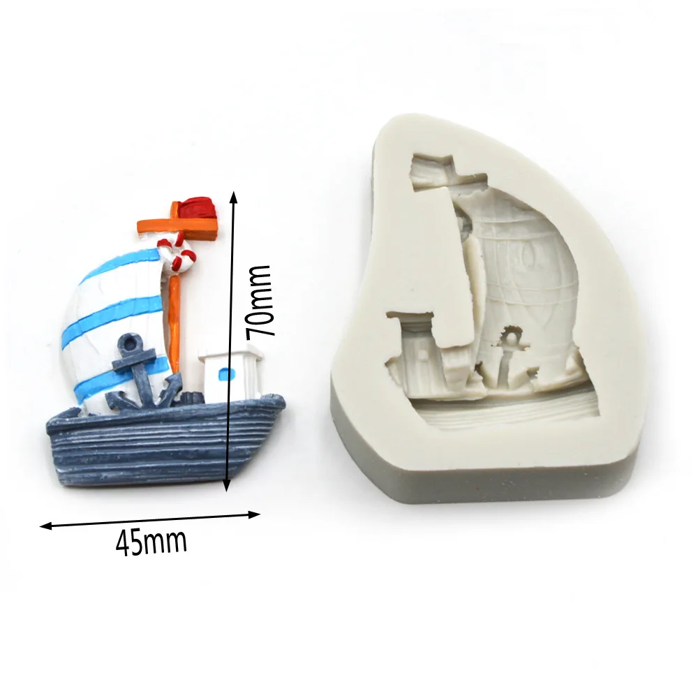 Пиратский корабль силиконовая форма для торта инструмент выпечка DIY помадки
