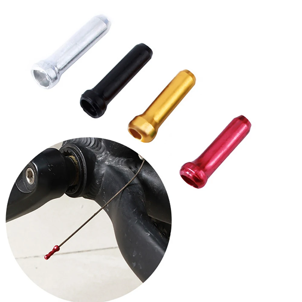 100 шт. алюминиевые детали для тормозных проводов и кабелей MTB велосипедная линия