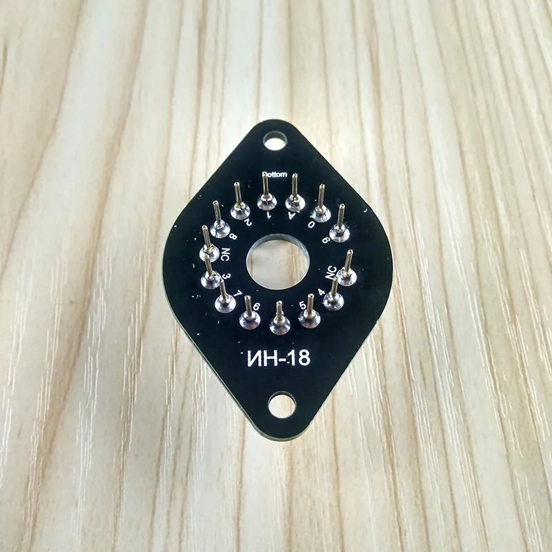 Держатель трубки Nixie розетка с 14 контактами для светящихся трубчатых часов IN-18 IN18