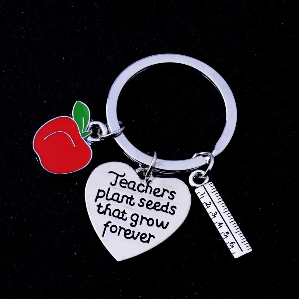 12 шт. Брелоки для ключей с изображением семени растений и сердца