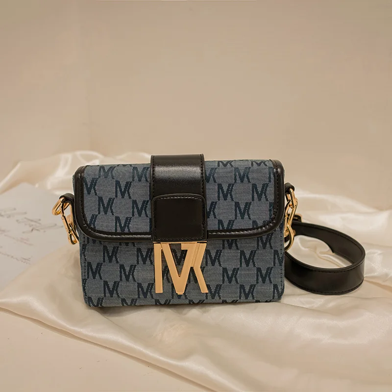 

Новинка 2021, брендовые сумки на плечо с буквенным принтом, женские модные кошельки и сумочки, качественная джинсовая сумка для женщин