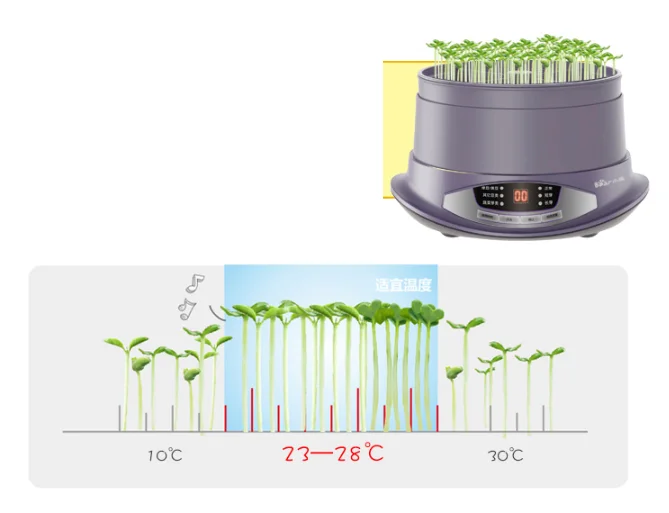 Интеллектуальный ростки фасоли машина автоматического выращивания семян Sprouter