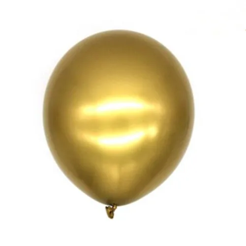 Chrome Gold 3" 18" 1" 10" " из белого латекса воздушные шары утолщаются счастливый декор для вечеринки в честь Дня Рождения Свадьба Любовь Воздушные шары для праздника море матовый цвет Globos - Цвет: Chrome Gold
