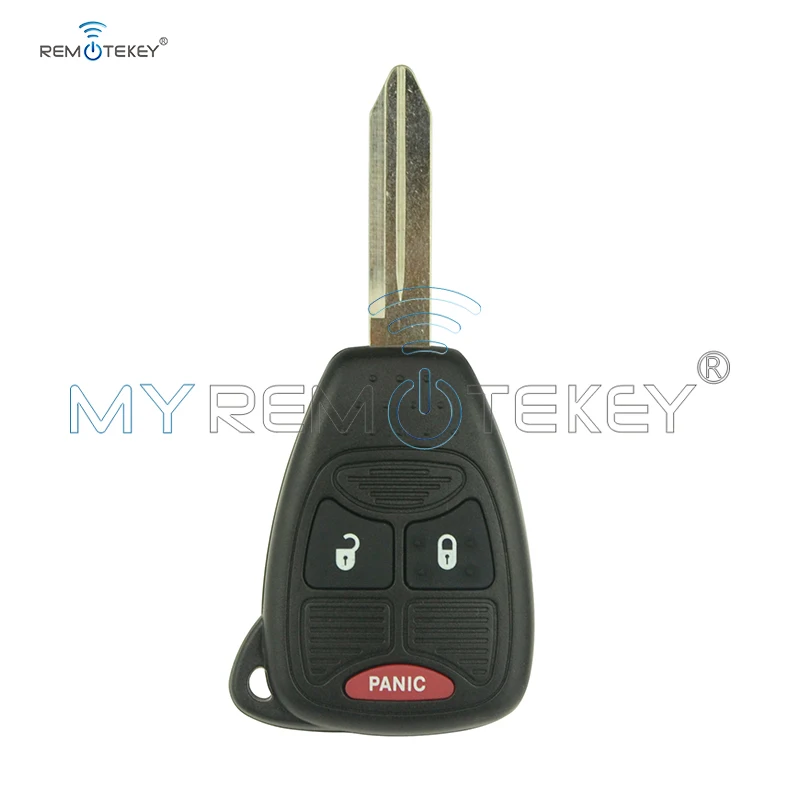 

Remtekey car key shell case 2 button with panic for Chrysler Dodge 2 button with panic 2004-2015 OHT692427AA