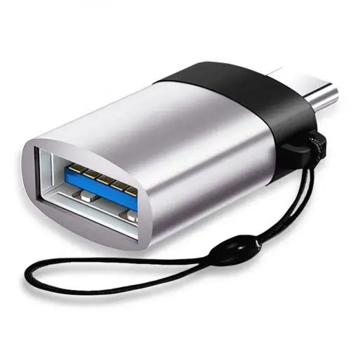 Silver Портативный Высокоскоростной USB 3,0 type-C Мужской и Женский OTG адаптер конвертер передачи данных для Samsung Galaxy S8 s9 note 8 a5 - Цвет: Silver