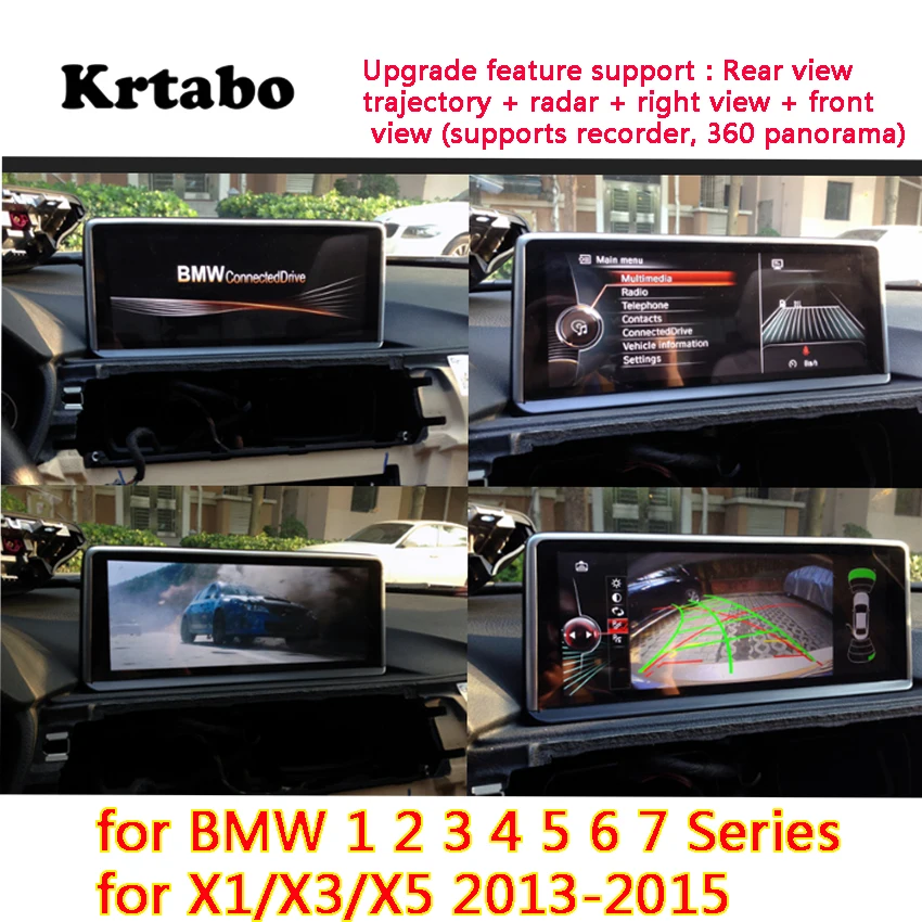 

For BMW X1/X3/X5 2013~2015 Original screen HD reversing image driving recorder rear view camera+Rear view trajectory + radar
