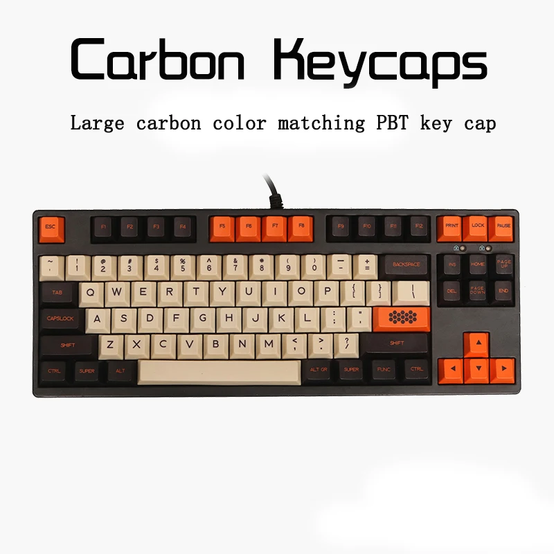 CarbonLarge углеродный цвет PBT термосублимационный колпачок для ключей K70 filco cherry 3000 3850