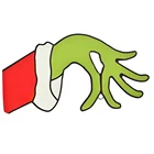 Рождественская подвесная дверь Grinch с подвесным отверстием, идеальное украшение