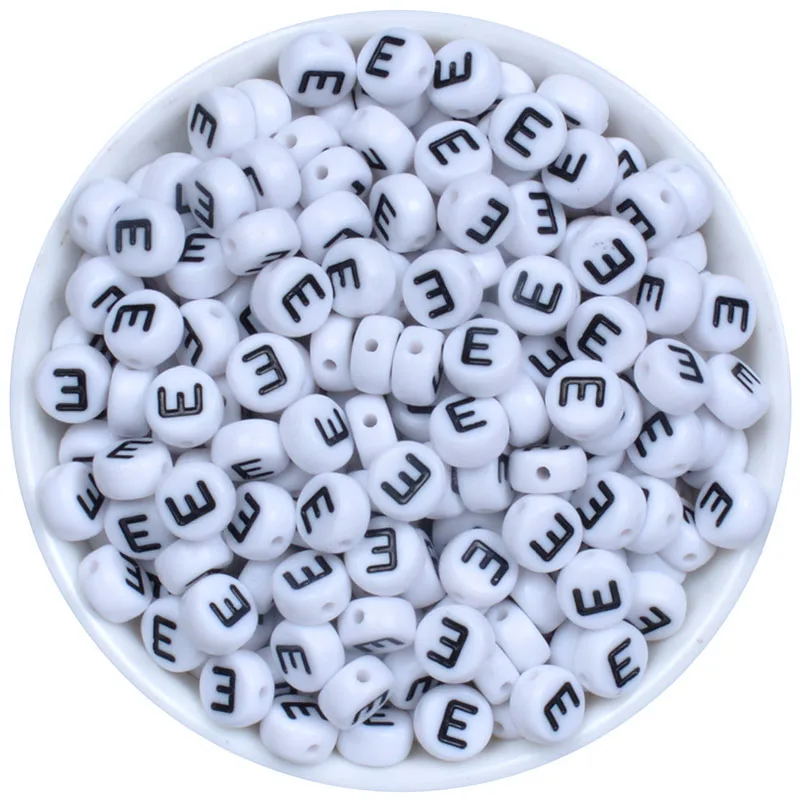 Бусины акриловые для браслетов круглые 4 х 7 мм | Украшения и аксессуары