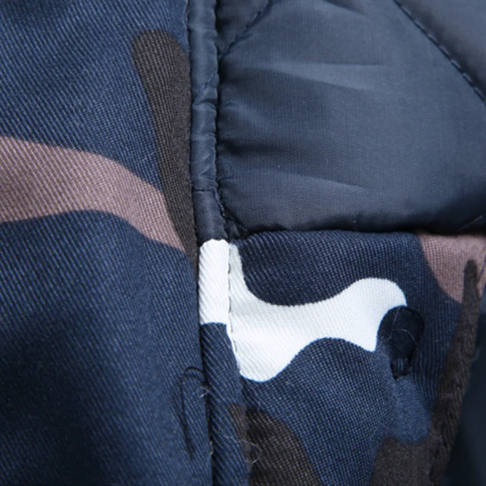 Зимние мужские куртки Камуфляжная парка с длинным рукавом армейские толстые