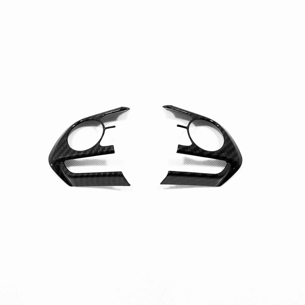 

Для Toyota Corolla Cross 2020 2021 отделка автомобильного интерьера рулевого колеса Обложка отделка молдинги ABS аксессуары из углеродного волокна