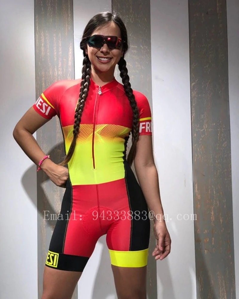 2019 frenesi женский комбинезон с коротким рукавом сексуальный боди skinsuit MTB велосипед