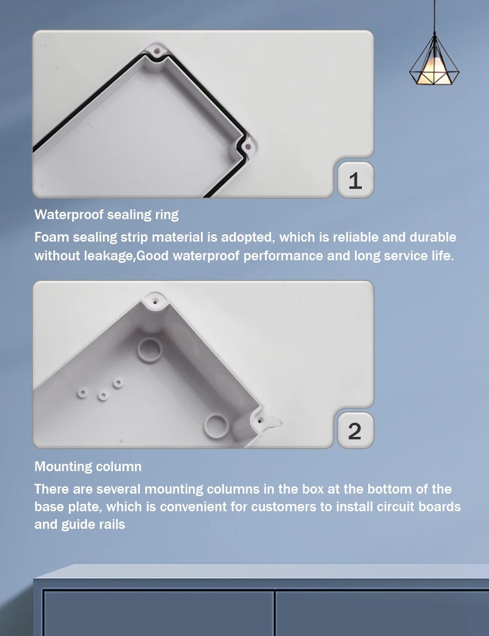 R-образная Водонепроницаемая коробка из АБС-пластика наружная водонепроницаемая