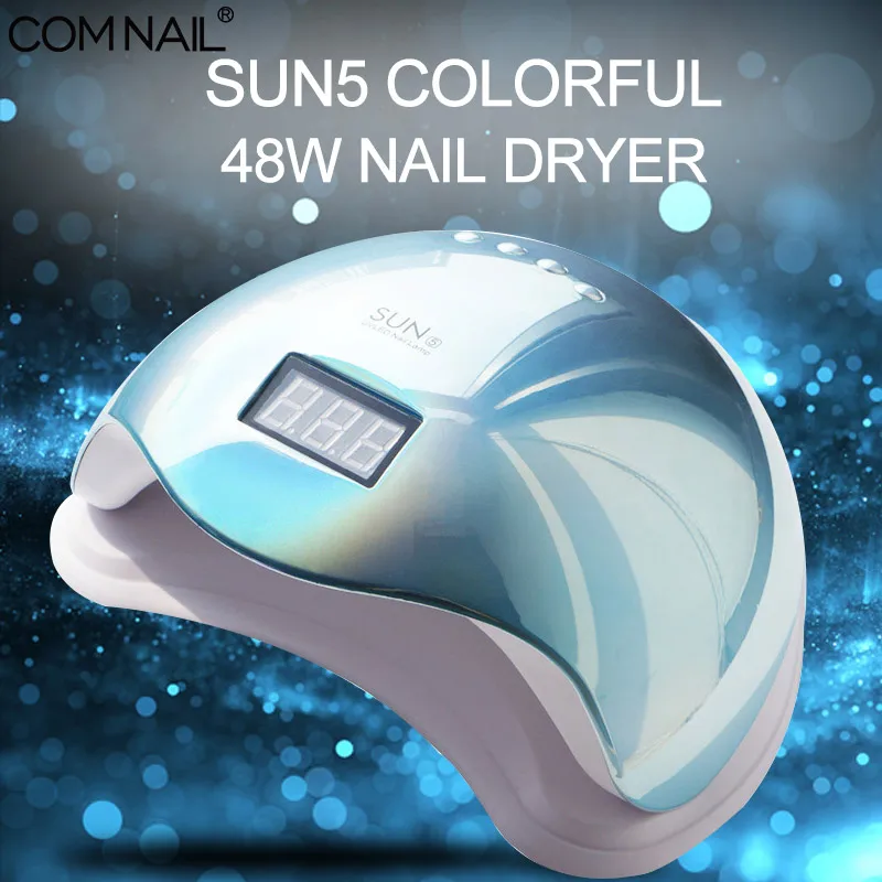 Красочная УФ лампа SUN5 48 Вт Сушилка для ногтей 24 светодиода с шариками быстрая