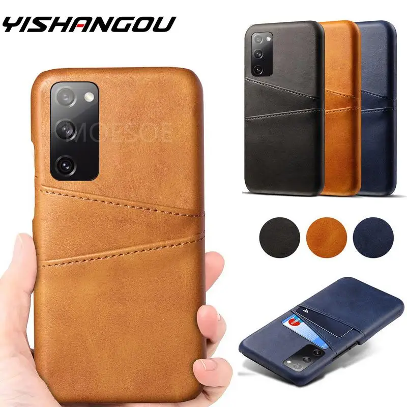 

Luxury Leather Case For Samsung S23 S21 S22 S20 FE Note20 Ultra Plus A51 A71 A52 A72 A12 A32 A42 A53 A33 Card Slot Back Cover