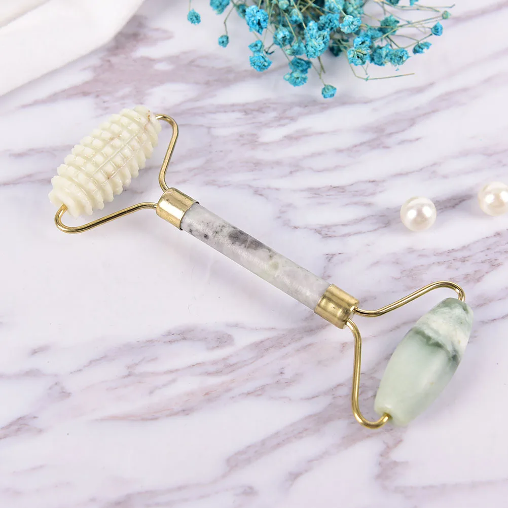 

Портативный 1 шт. нефрита роликовый массаж лица крем для лица против морщин и здоровый уход за кожей ноги головы природа Красота средство дл...