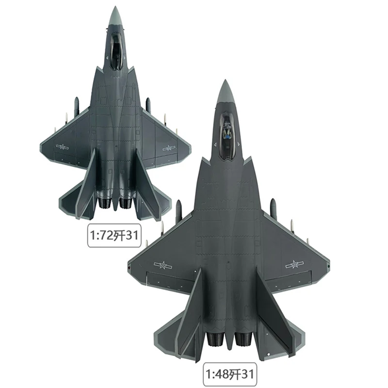 1/72, 1/48 масштаб, сплав, самолет, китайские ВВС, J-31, Gyrfalcon Fighter J31, модель, игрушки для детей, подарок для коллекции
