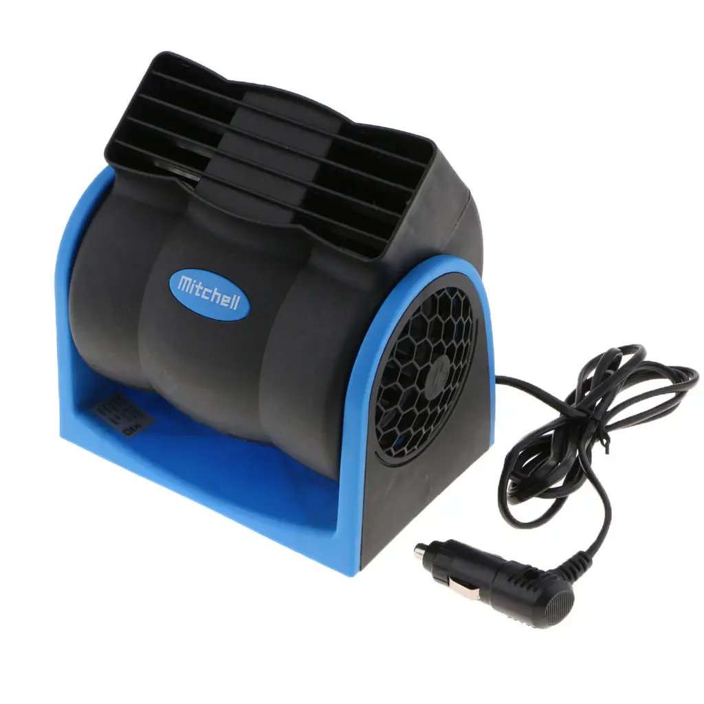 12V Bladeless Car Air Conditioner Cooling Fan 2-Speed Adjust Super Mute