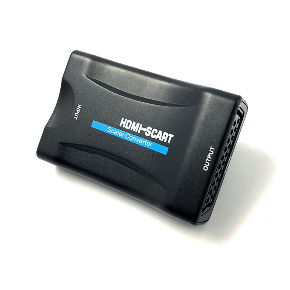 Композитный видеоконвертер SCART в HDMI стерео аудио адаптер с USB кабелем HD приемник