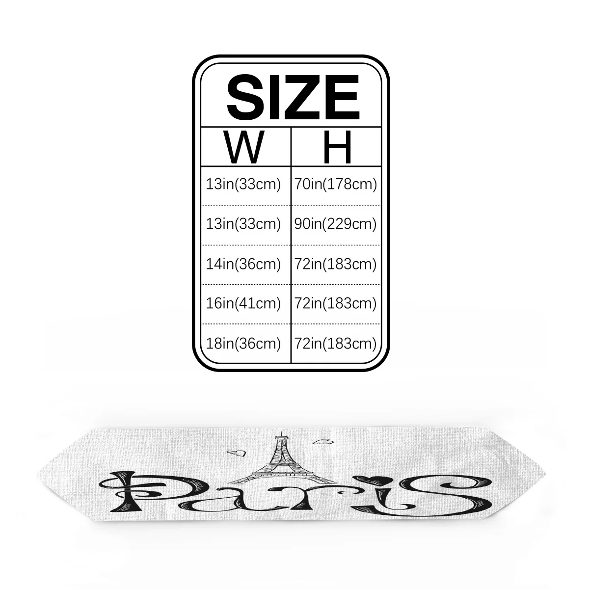 Современная настольная дорожка Парижская башня художественный текстовый принт s