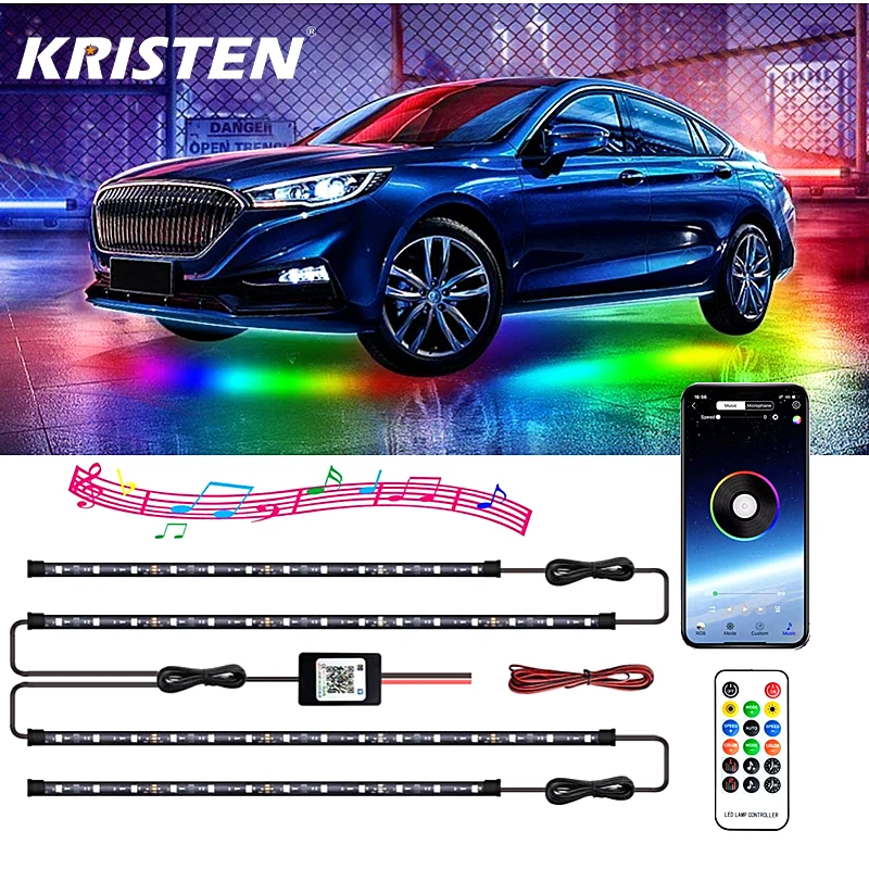 Автомобильный неон под днище кузова светильник s Гибкая светодиодный