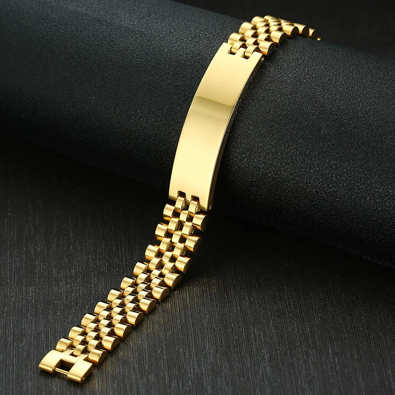 Высококачественный мужской браслет аксессуары из нержавеющей стали изогнутый