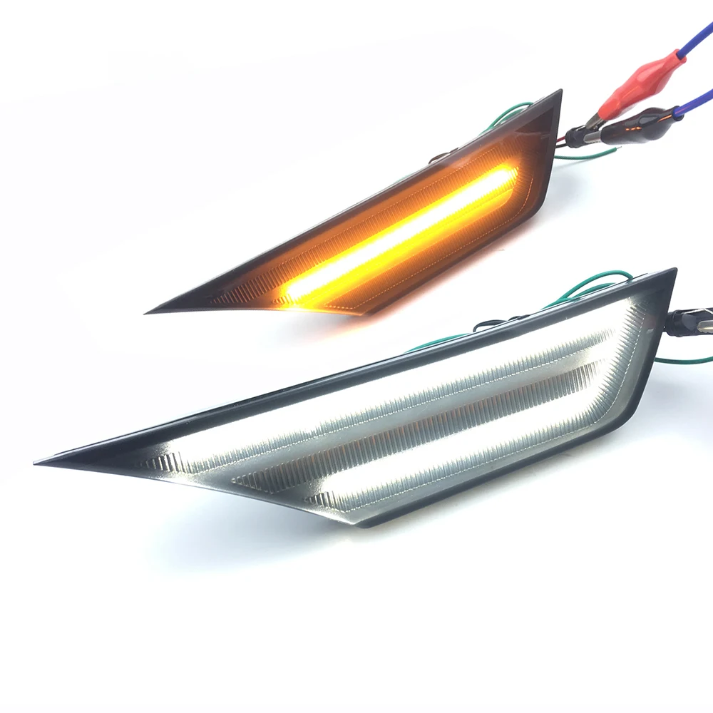 Светодиодные дымчатые линзы боковые габаритные фонари для Honda Civic