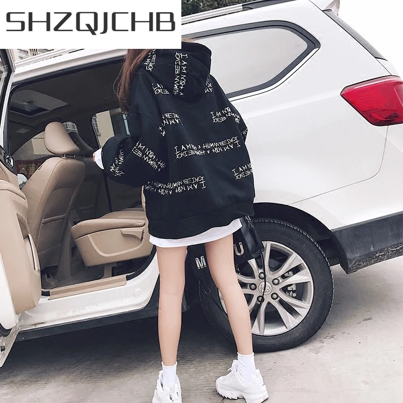 

JCHB 2021 New Spring High Quality Ladies Sweatshirt Top Fashion Women Hoodies Casual Elegant Warm Loose Solid Color Female Pull